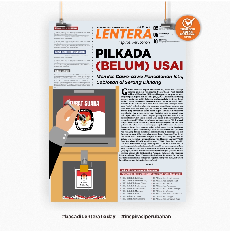 Pilkada (Belum) Usai (Koran, Selasa 25/2/2025)